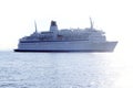 Cruise boat offshore sea reflection backlight