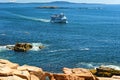 Cruise boats in Bar Harbor, Maine Royalty Free Stock Photo