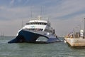 Cruise catamaran Prince of Venice moored in Venice port.