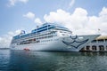 Cruise chip MV Adonia is docked in the Havana harbor