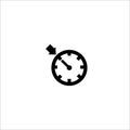 Cruise control. Single flat icon on white background. Vector illustration Royalty Free Stock Photo