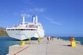 Cruise dock in Tortola, BVI Royalty Free Stock Photo