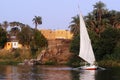 Cruise on Egyptian Felucca Royalty Free Stock Photo