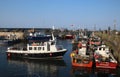 Cruise and fishing boats, Seahouses harbour