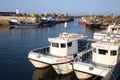 Cruise and fishing boats in Seahouses harbour