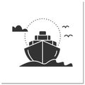 Cruise glyph icon