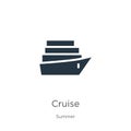 Cruise icon vector. Trendy flat cruise icon from summer collection isolated on white background. Vector illustration can be used Royalty Free Stock Photo
