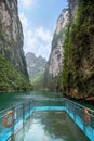 Cruise in Karst gorge Royalty Free Stock Photo