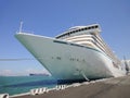 Cruise line ship at the pier Royalty Free Stock Photo