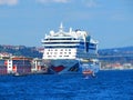 Cruise liner AIDA in Bosporus