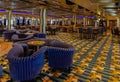 Cruise liner Costa Mediterranea, Gambling casino and bar interior on cruise ship Costa Mediterranea Royalty Free Stock Photo