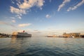 Cruise Liner at the Piraeus port, Greece