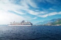 Cruise liner ship swimming at blue Adriatic sea