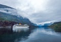 Cruise Liners On Hardanger fjorden