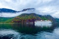 Cruise Liners On Hardanger fjorden