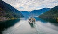 Cruise Liners On Hardanger fjorden