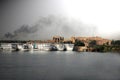 Cruise liners on Nile river, egypt Royalty Free Stock Photo