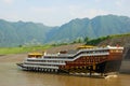 Cruise liners at Yangtze river in china Royalty Free Stock Photo