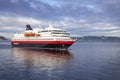 Cruise with a modern ship near Trondheim, Norway