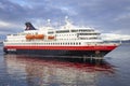 Cruise with a modern ship near Trondheim, Norway