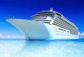 Cruise ocean and blue sky Royalty Free Stock Photo