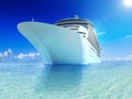 Cruise Ocean and Blue Sky Royalty Free Stock Photo