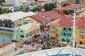 The cruise port of St. John`s in Antigua - Caribbean