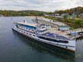 MS Mount Washington aerial view, Laconia, New Hampshire, USA Royalty Free Stock Photo