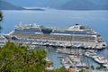 Cruise ship AIDAdiva in Marmaris, Turkey Royalty Free Stock Photo