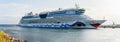 Cruise ship AIDAluna of the AIDA Cruises Fleet docked in Vanasadam Tallinn