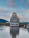 Cruise Ship in Alaska from Rear Royalty Free Stock Photo