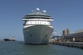 Cruise ship alongside Port Canaveral Passenger Terminal 1 Florida USA Royalty Free Stock Photo