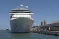 Cruise ship alongside Port Canaveral Passenger Terminal 1 Florida USA Royalty Free Stock Photo