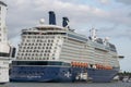 Cruise ship alongside port of Southampton, UK