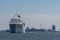 Cruise ship Amadea is sailing at the Noordzeekanaal. Royalty Free Stock Photo
