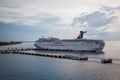 Cruise Ship Anchored at the Dock