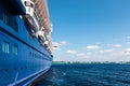 Cruise ship anchored in the harbor of Grand Cayman. Royalty Free Stock Photo