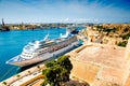 Cruise Ship Anchoring Near The Shore Royalty Free Stock Photo