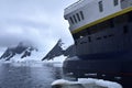 Cruise ship in antartica region