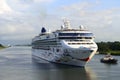 Cruise Ship Approaching the Panama Canal Royalty Free Stock Photo