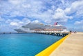 Cruise ship in beautiful sunny day Royalty Free Stock Photo