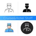 Cruise ship bellboy icon