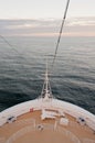 Cruise ship bow and sea Royalty Free Stock Photo