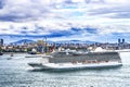 Cruise Ship Buildings Bosphorus Strait Istanbul Turkey Royalty Free Stock Photo