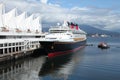 Cruise ship, Canada Place Vancouver BC Canada. Royalty Free Stock Photo