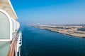 Cruise ship on canal Royalty Free Stock Photo