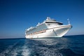 Cruise Ship in Caribbean Sea Royalty Free Stock Photo