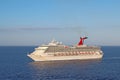 Cruise ship Carnival Triumph on the Caribbean Sea Royalty Free Stock Photo