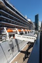 Cruise ship and city