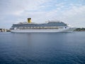 Cruise Ship Costa Magica in harbour at Corfu Royalty Free Stock Photo